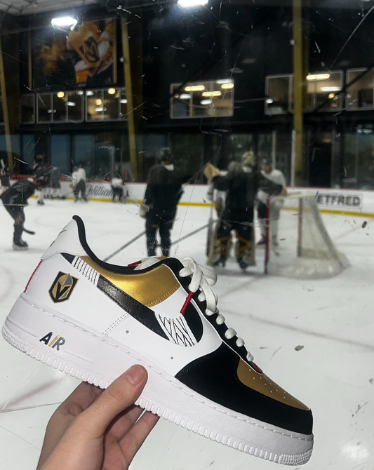 Custom Nike Air Force 1 “ VEGAS GOLDEN KNIGHTS “