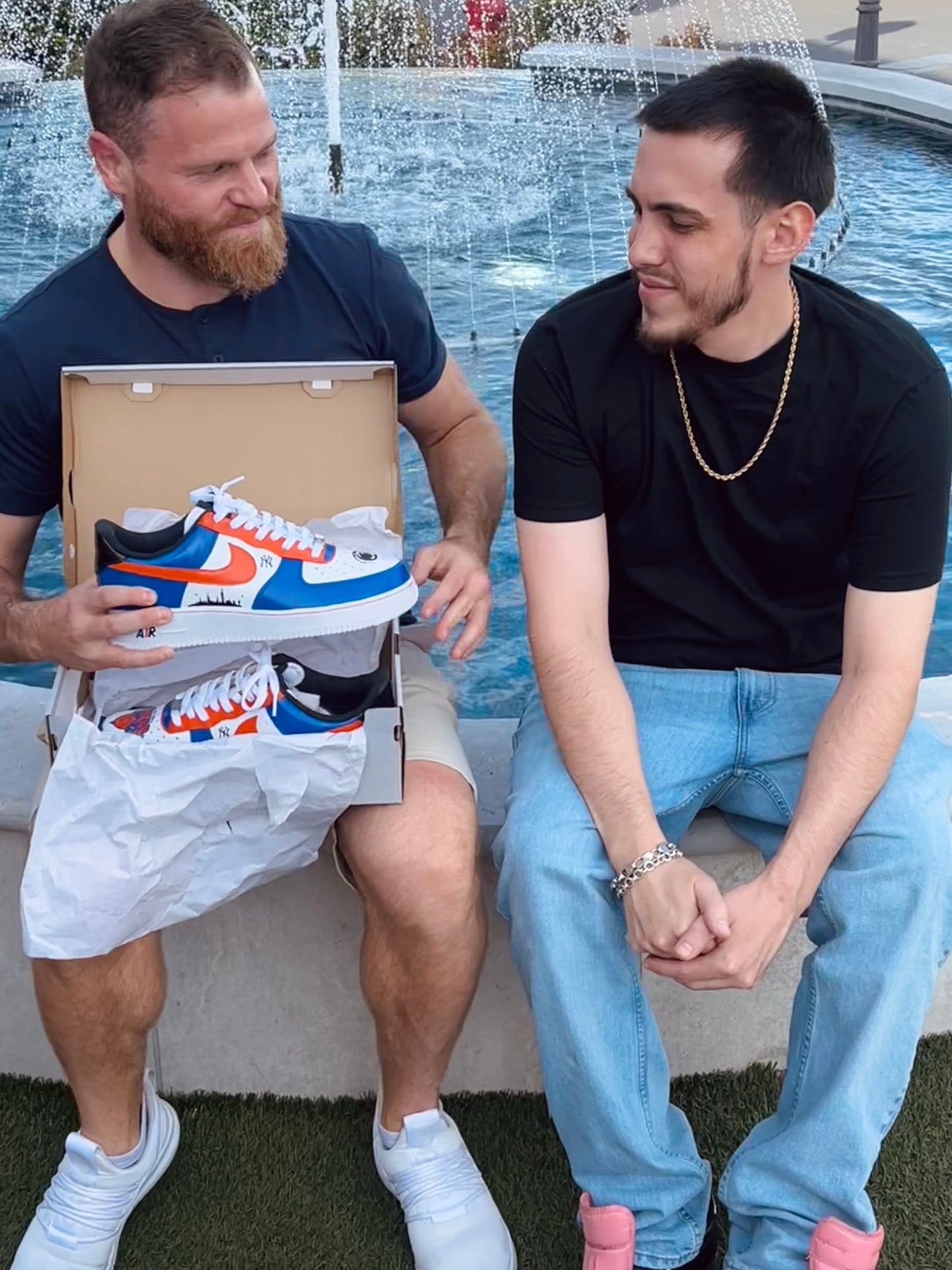 Custom Nike Air Force 1 “ THE MORNING AFTER PODCAST “  ( NFS )