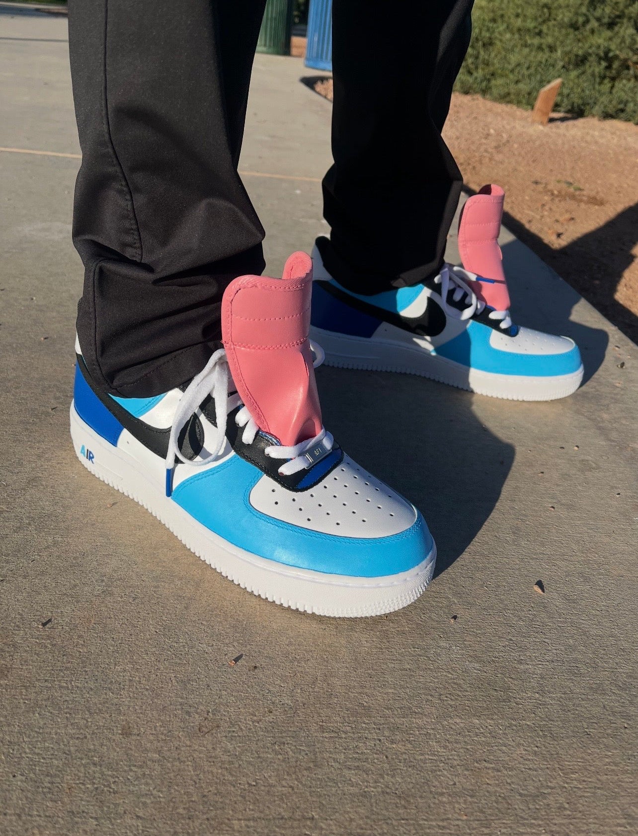 Custom Nike Air Force 1 “ PARKWAY WATERS “