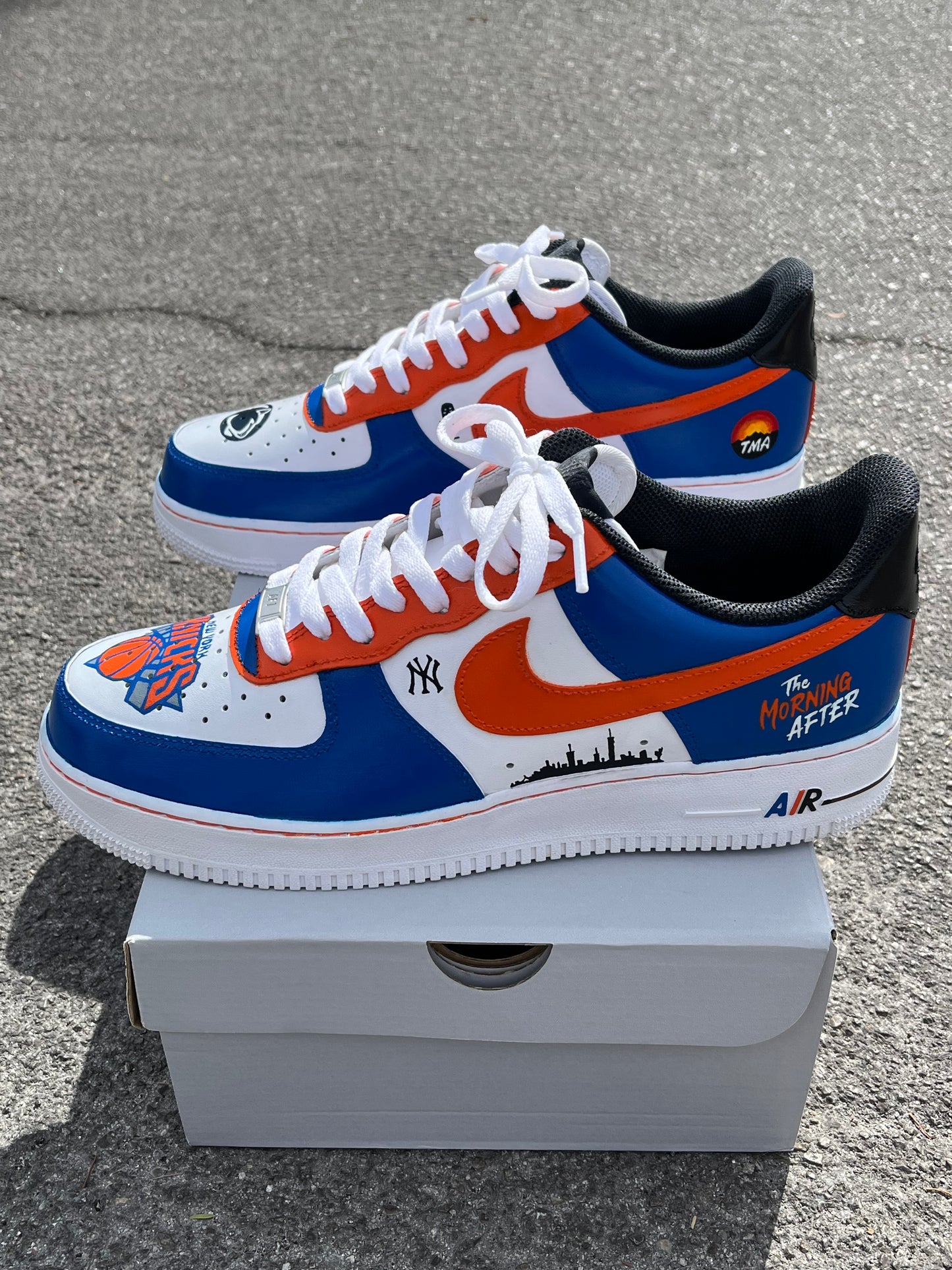 Custom Nike Air Force 1 “ THE MORNING AFTER PODCAST “  ( NFS )