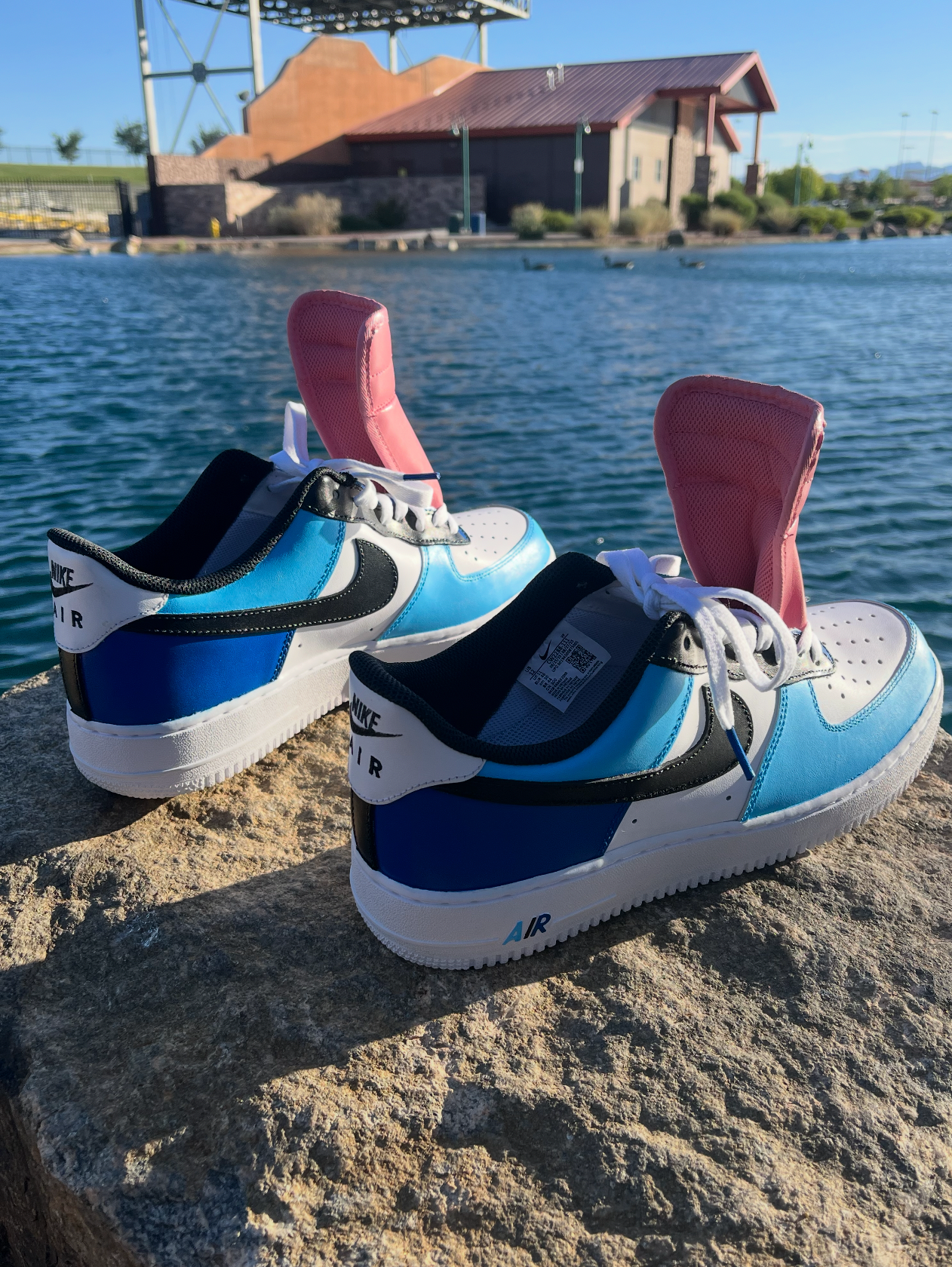 Custom Nike Air Force 1 “ PARKWAY WATERS “