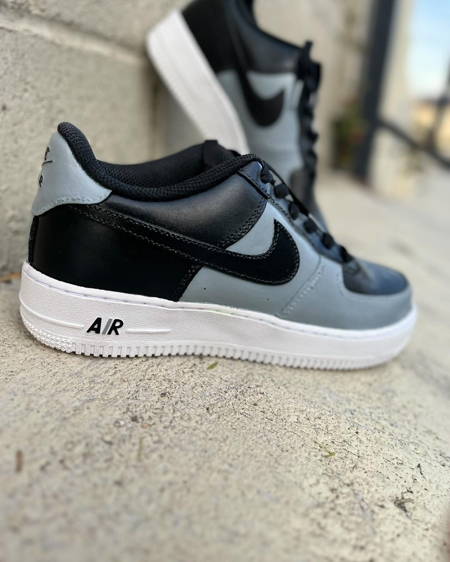 Custom Nike Air Force 1 “ GREY OUTS “