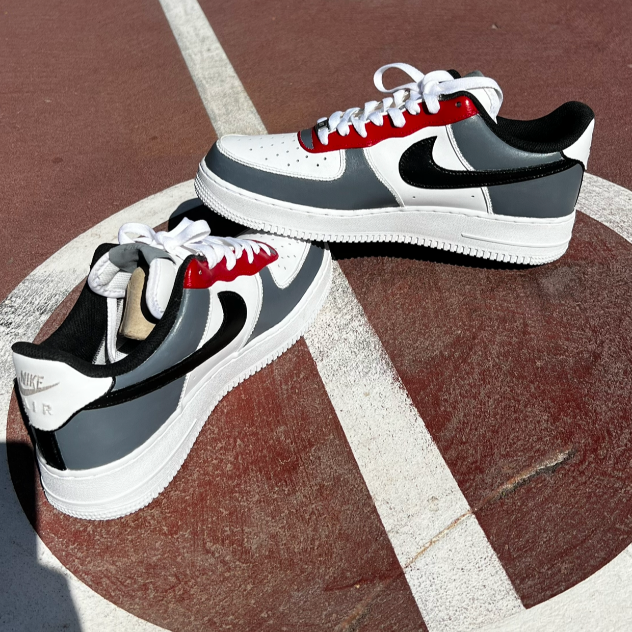 Custom Nike Air Force 1 " BLOOD GREY "