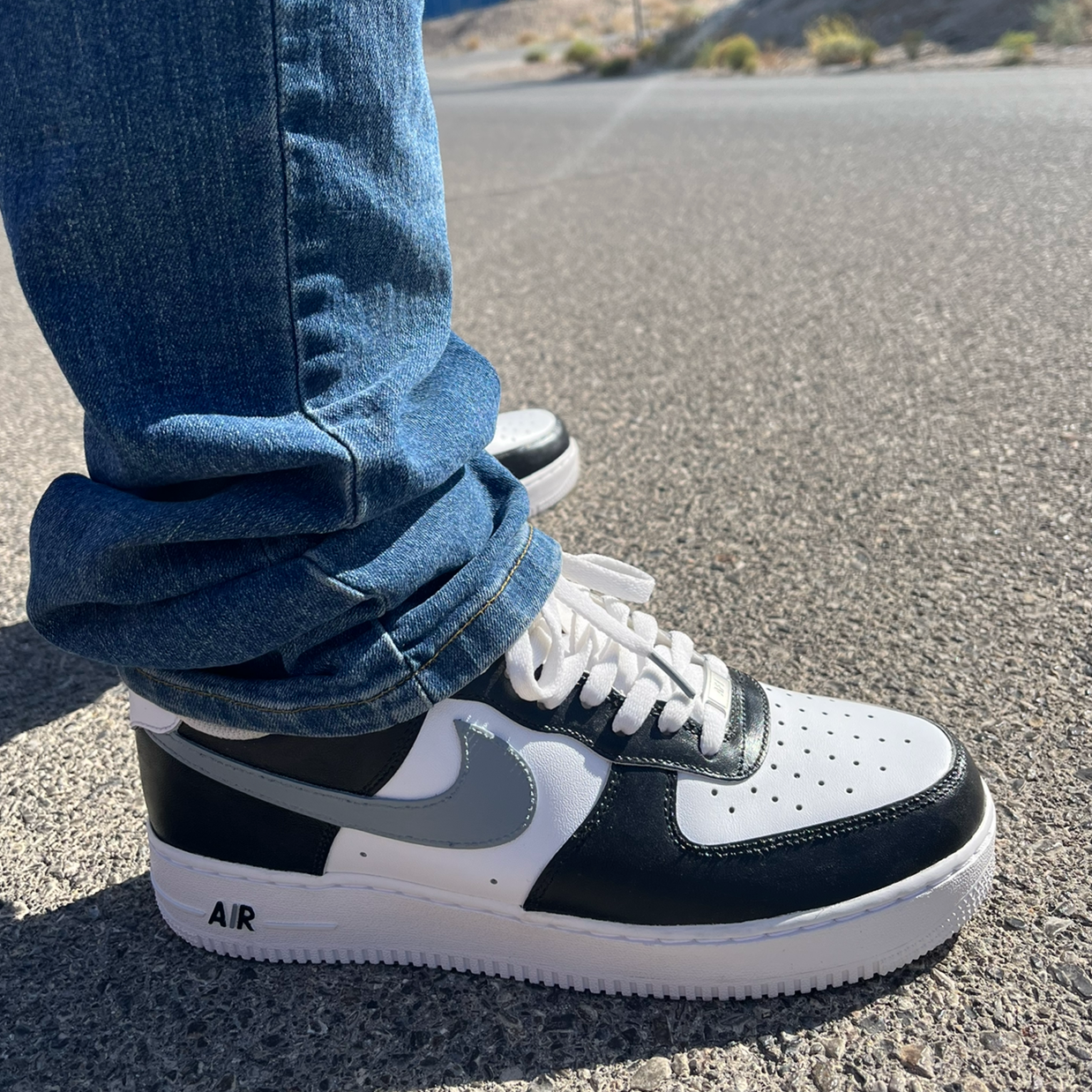 Custom white air forces on sale