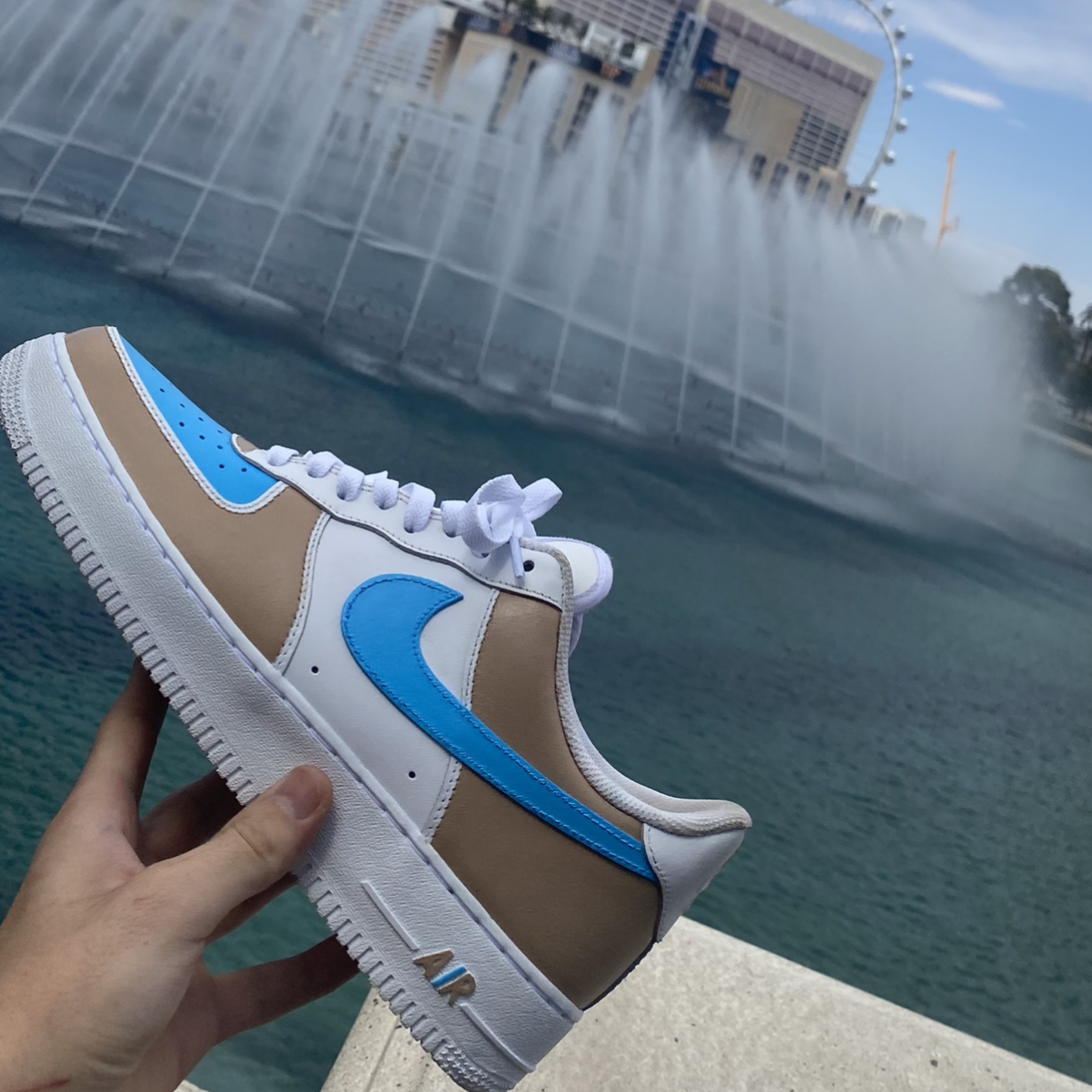 Custom Nike Air Force 1 " DIRTY AQUA "