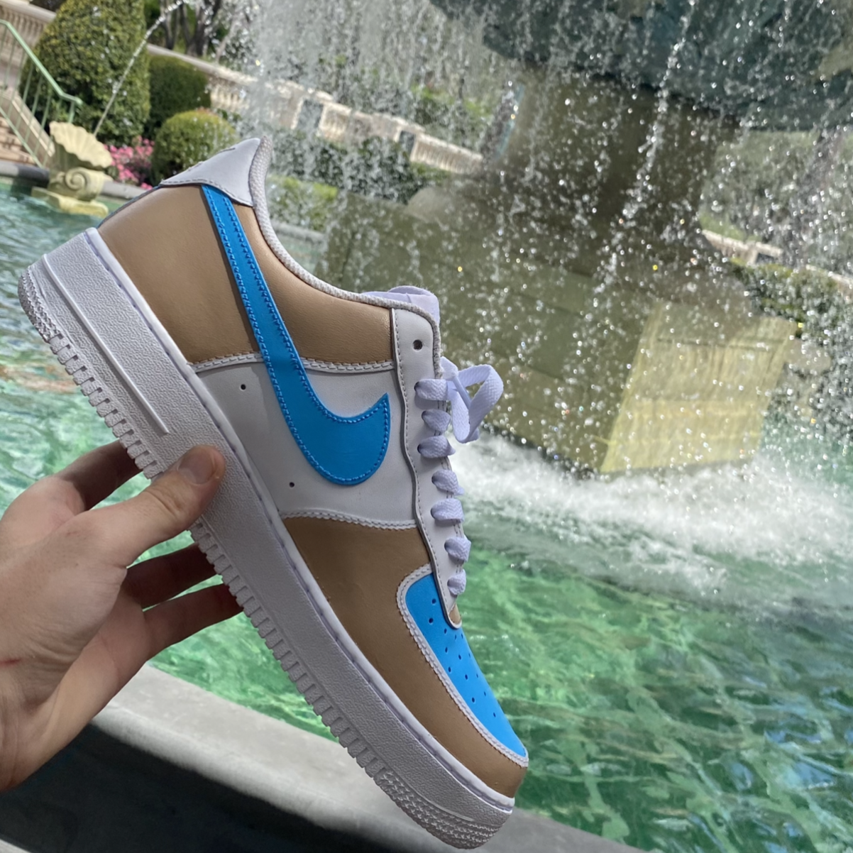 Custom Nike Air Force 1 " DIRTY AQUA "