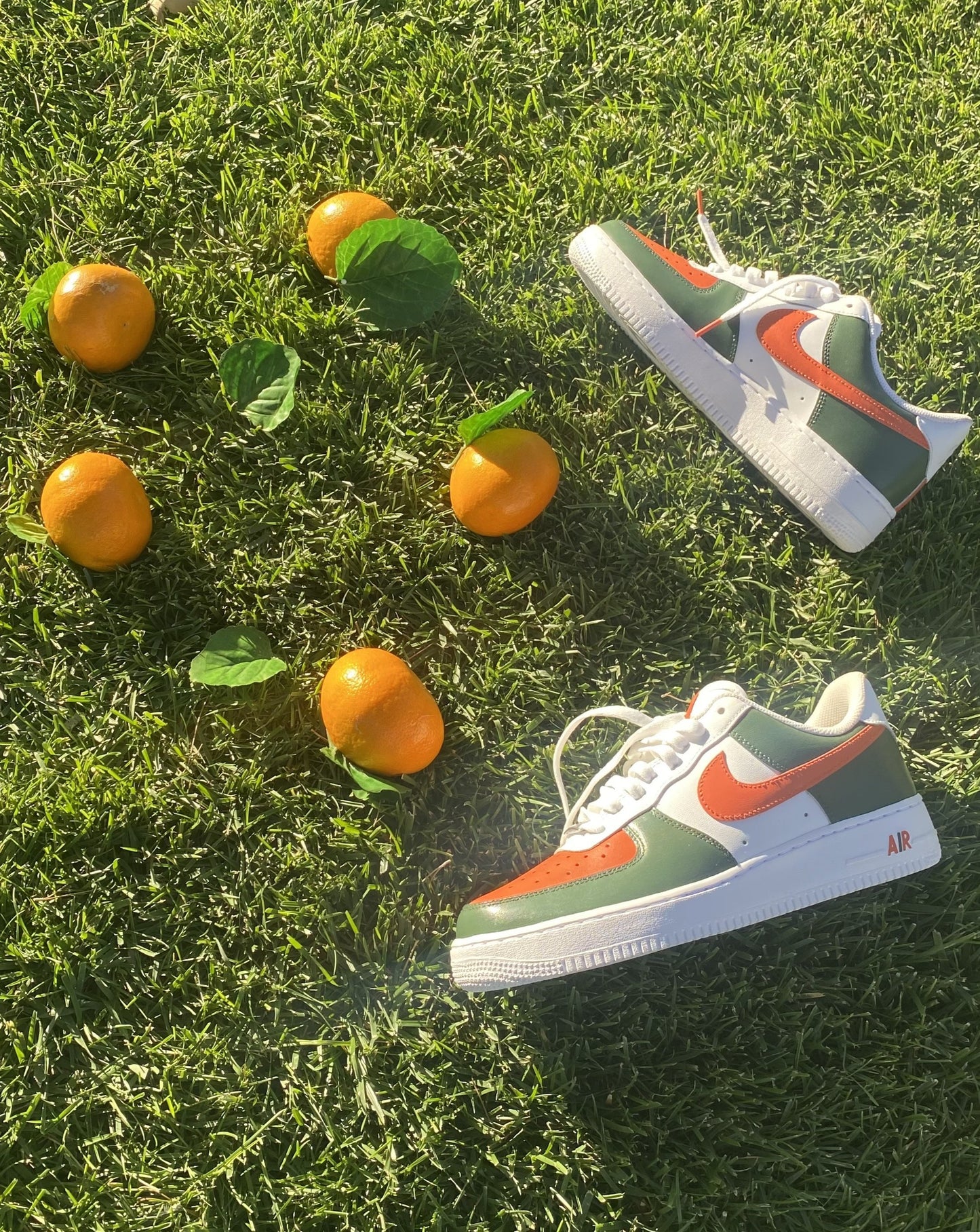 Custom Nike Air Force 1 " TANGERINE "