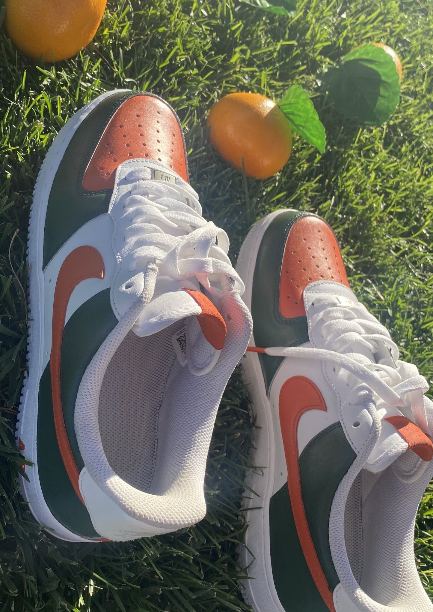 Custom Nike Air Force 1 " TANGERINE "